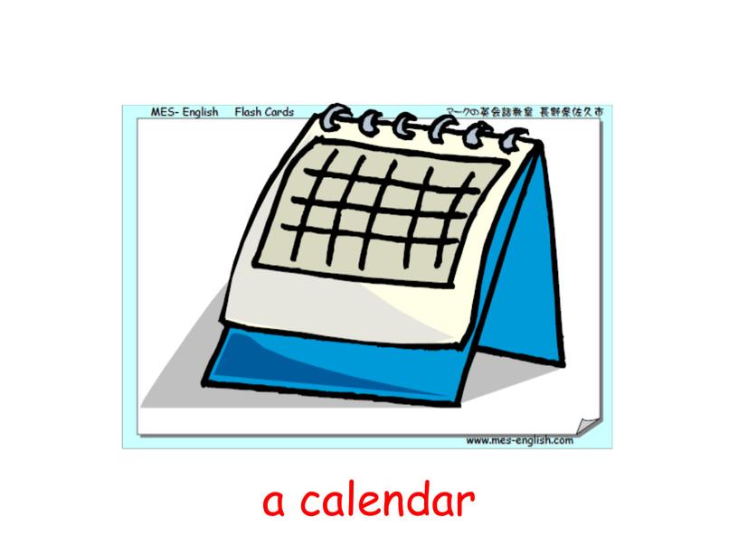 a calendar