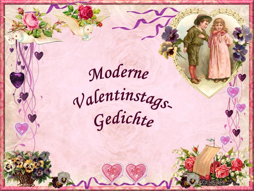 Moderne Valentinstags- Gedichte
