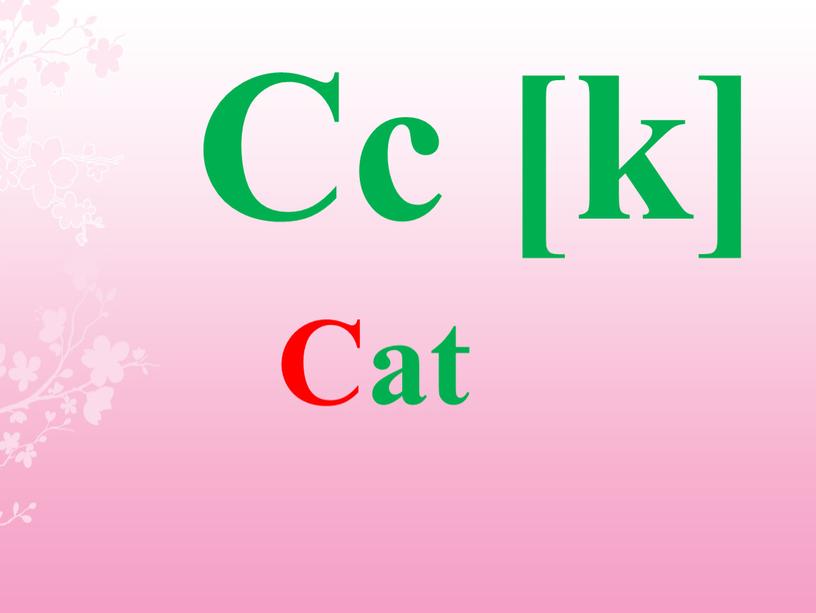 Cc [k] Cat