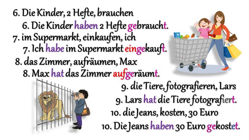 Die Kinder, 2 Hefte, brauchen 6