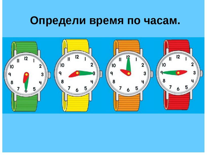 " Определение  времени по часам." Презентация к уроку математики во 2 классе