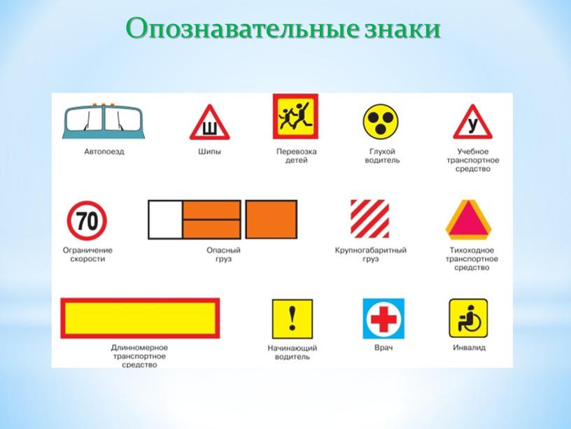 Опознавательные знаки