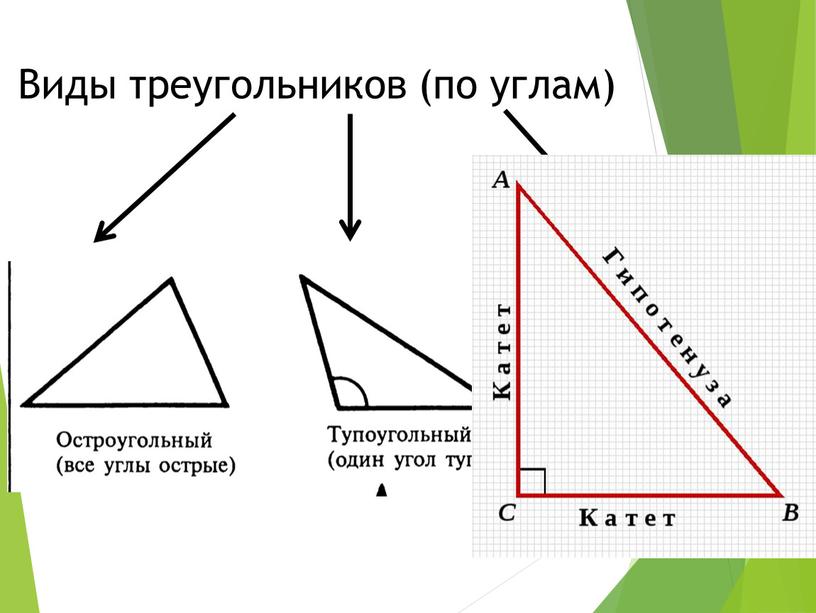 Виды треугольников (по углам)