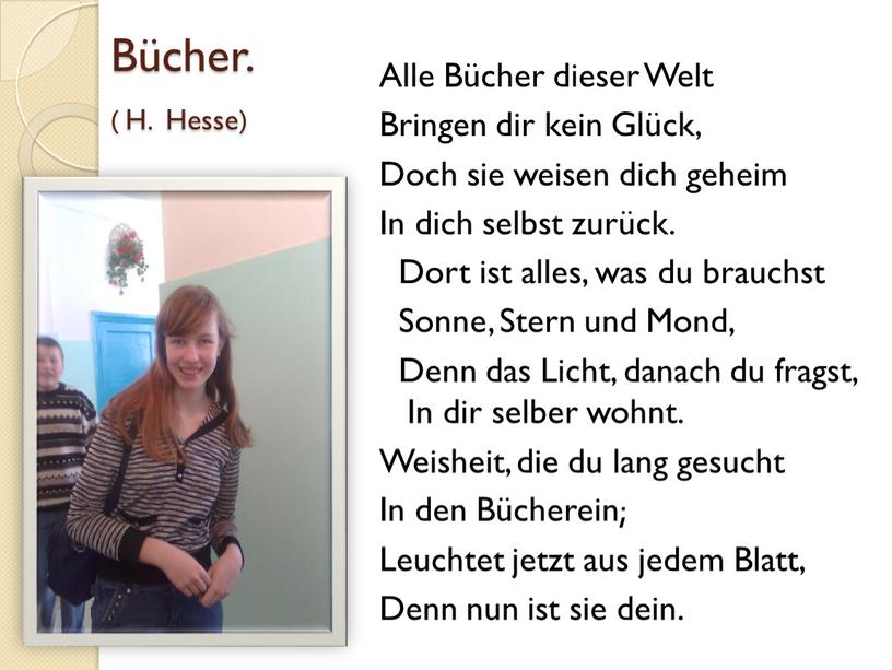 Bücher. ( H. Hesse) Alle