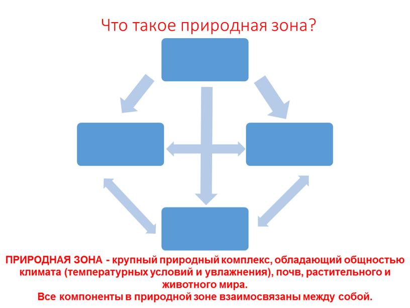 Что такое природная зона? ПРИРОДНАЯ