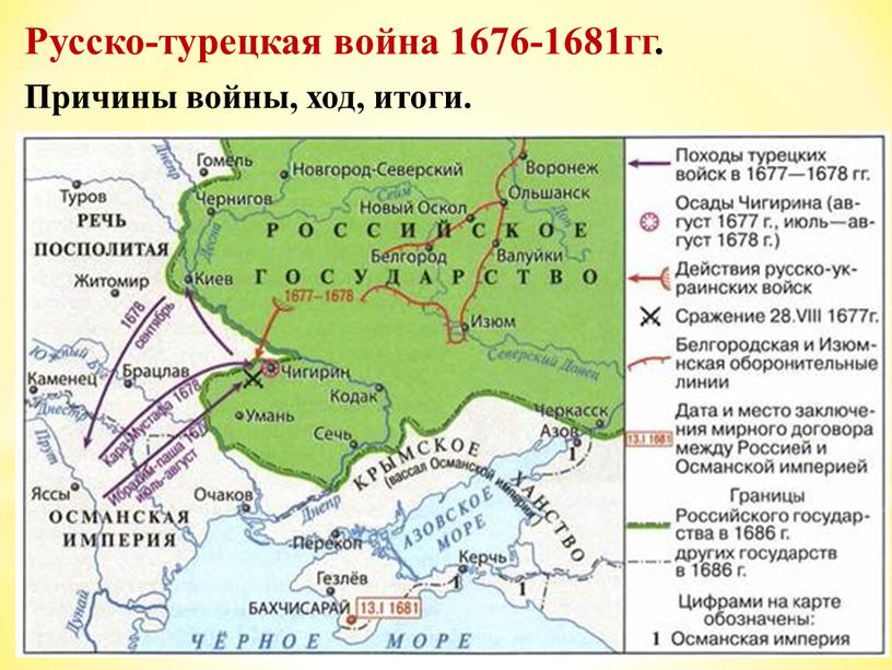 Русско-турецкая война 1676-1681гг