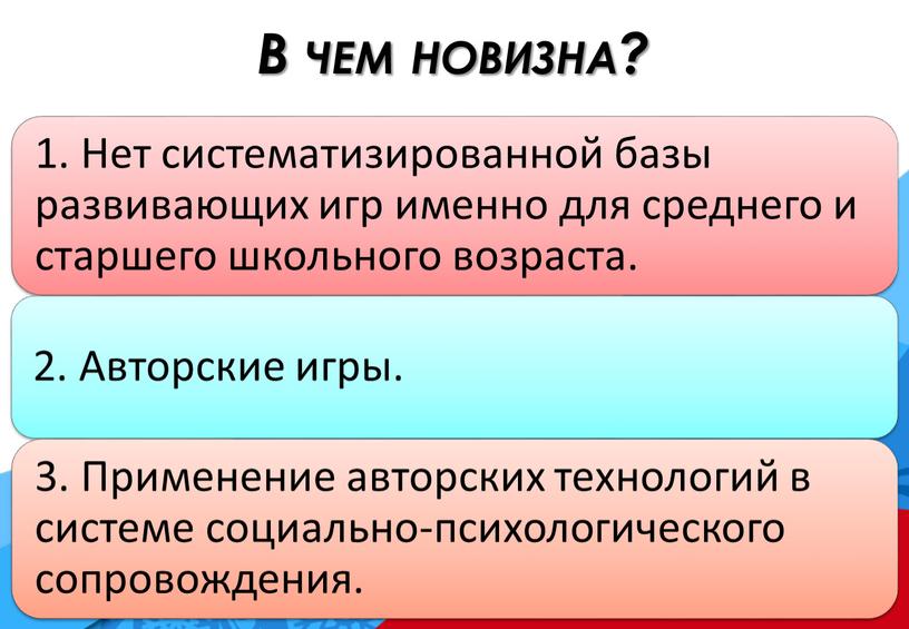 В чем новизна?