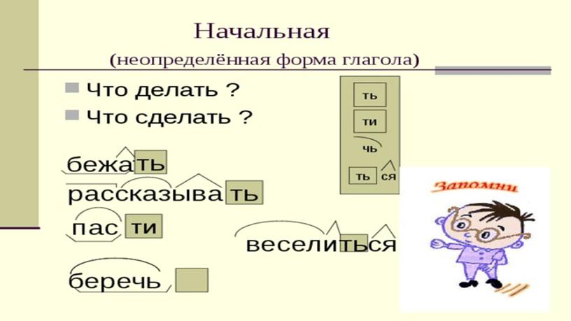 Презентация к уроку русского языка по теме"Глагол"