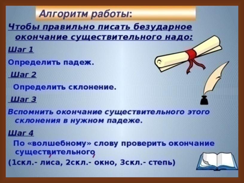 Презентация  Правописание имен существительных