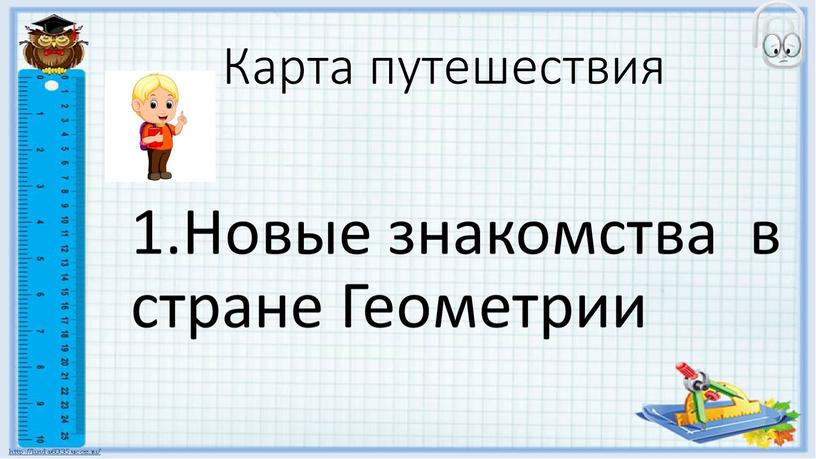 Карта путешествия 1.Новые знакомства в стране