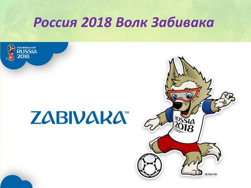 Россия 2018 Волк Забивака