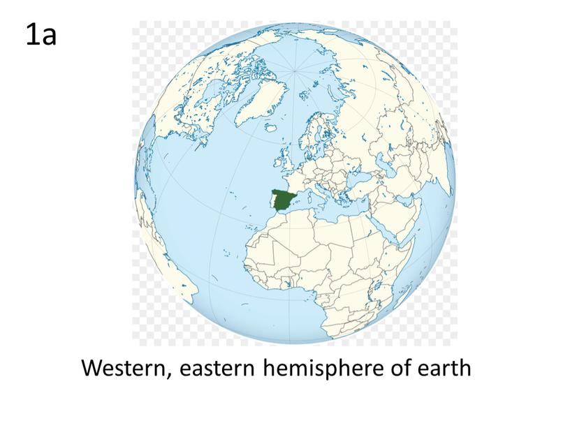 Western, eastern hemisphere of earth