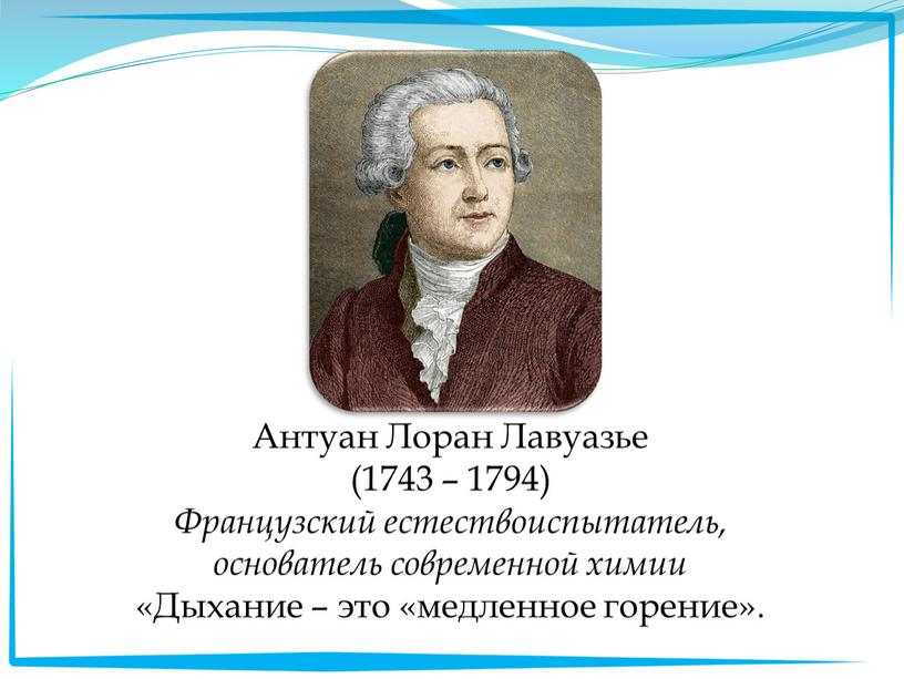 Антуан Лоран Лавуазье (1743 – 1794)
