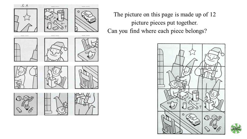 The picture on this page is made up of 12 picture pieces put together