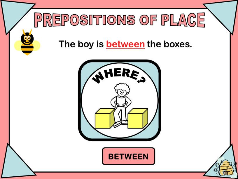 PREPOSITIONS OF PLACE BETWEEN WHERE?