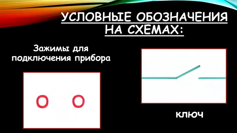 Условные обозначения на схемах: