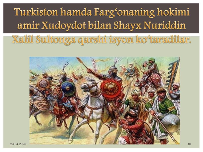 Turkiston hamda Farg‘onaning hokimi amir