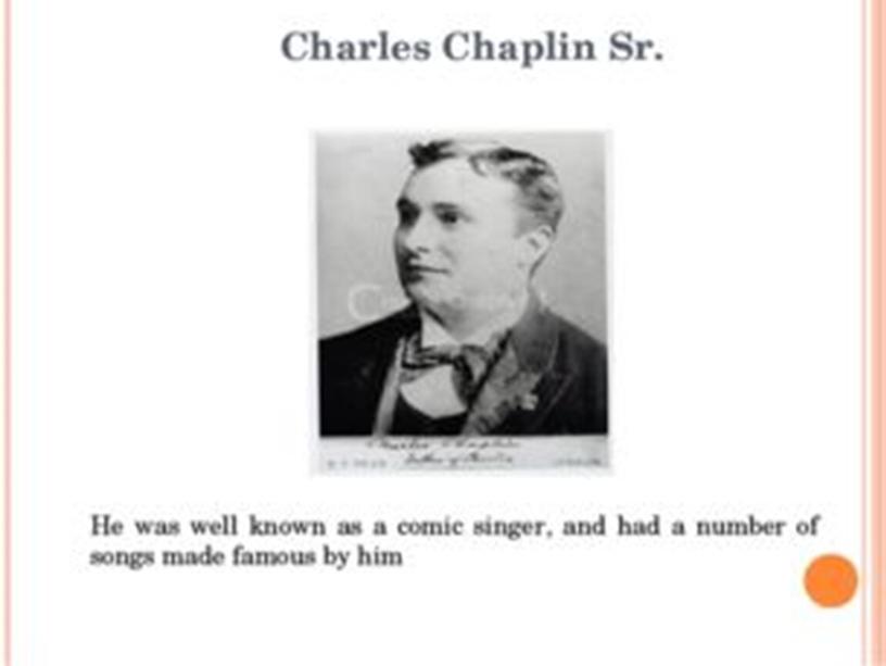 Презентация к уроку английского языка "Чарли Чаплин"
