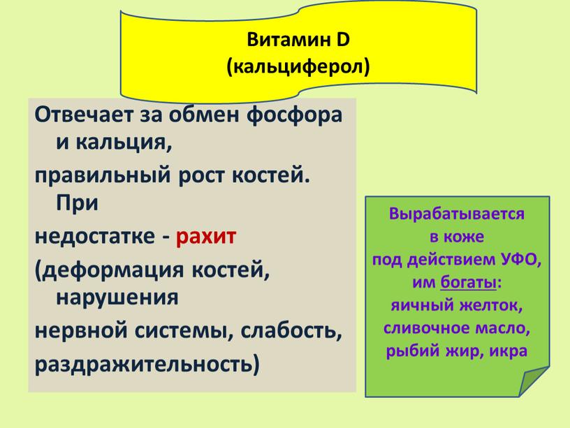 Отвечает за обмен фосфора и кальция, правильный рост костей