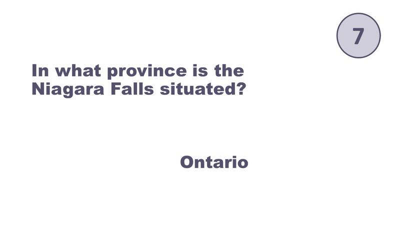 In what province is the Niagara