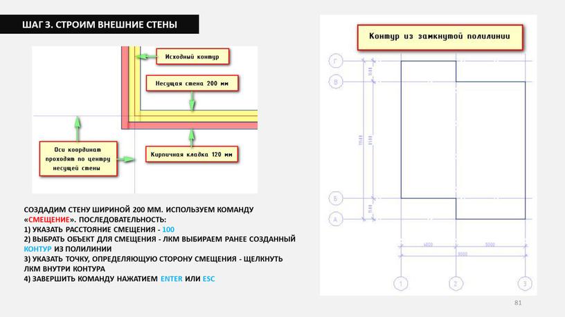 ШАГ 3. СТРОИМ ВНЕШНИЕ СТЕНЫ СОЗДАДИМ