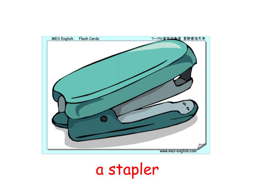 a stapler