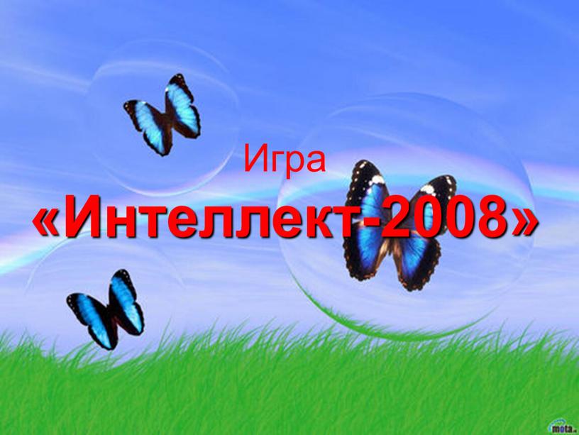 Игра «Интеллект-2008»