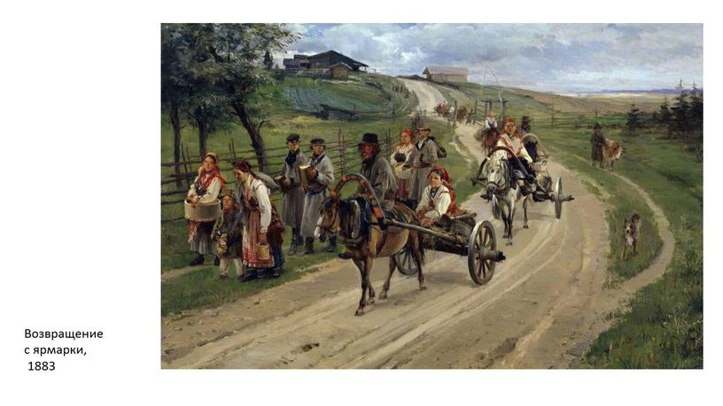 Возвращение с ярмарки, 1883