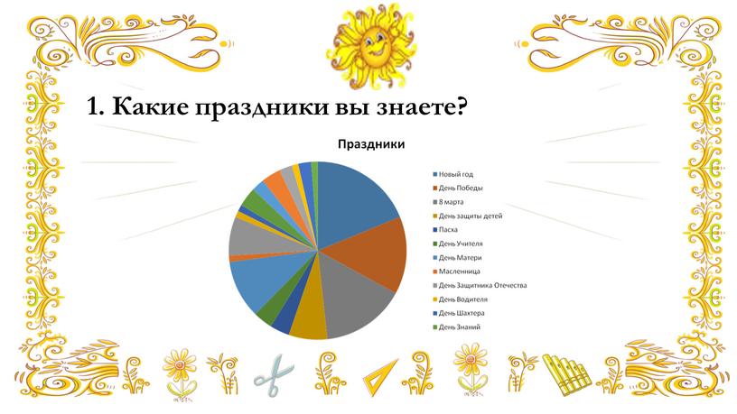 1. Какие праздники вы знаете?