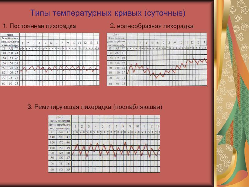 Типы температурных кривых (суточные) 1