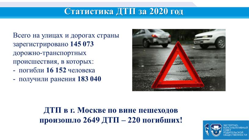 Статистика ДТП за 2020 год ДТП в г