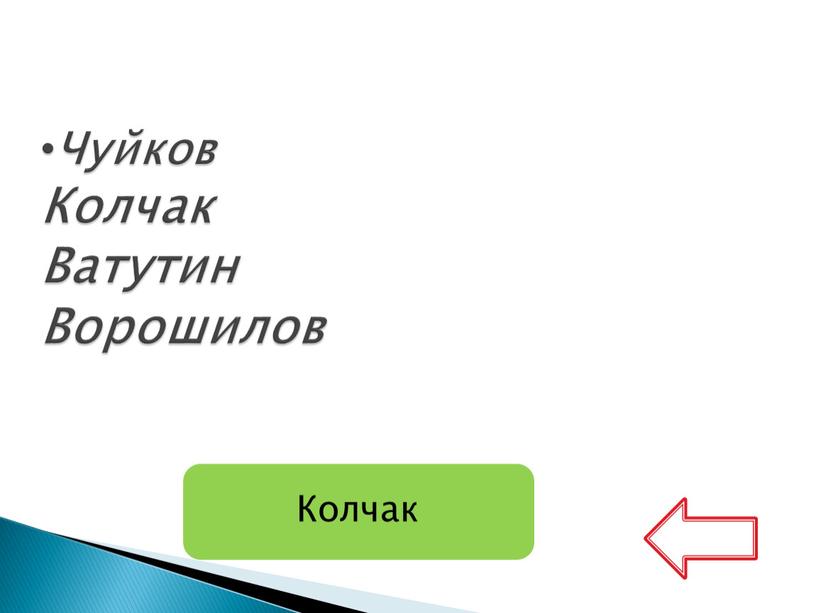 Чуйков Колчак Ватутин Ворошилов