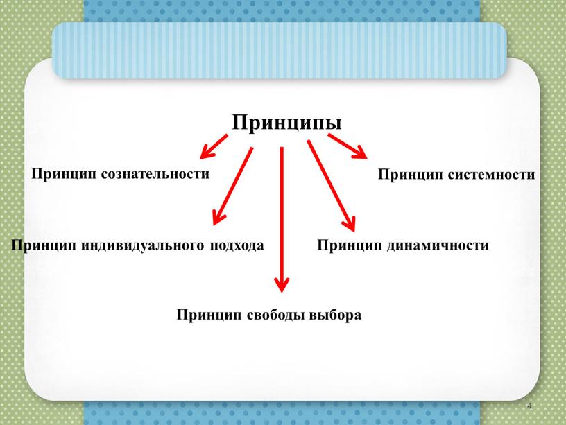 Принцип сознательности Принцип свободы выбора