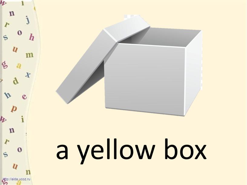 a yellow box