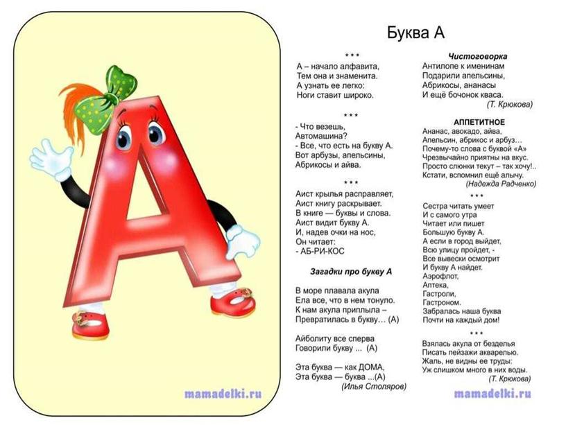 Презентация буква Аа