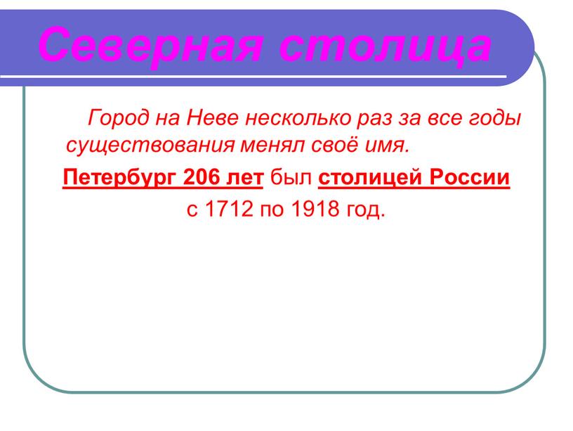 Презентация урока город на неве