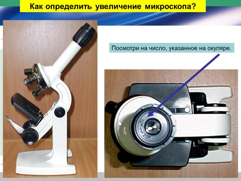 Как определить увеличение микроскопа?