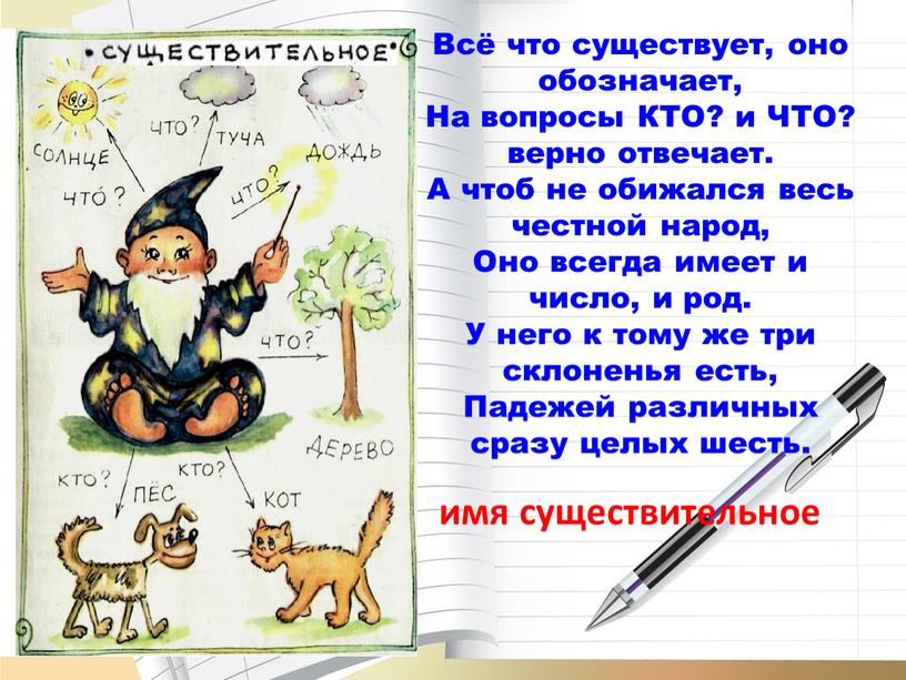 Всё что существует, оно обозначает,