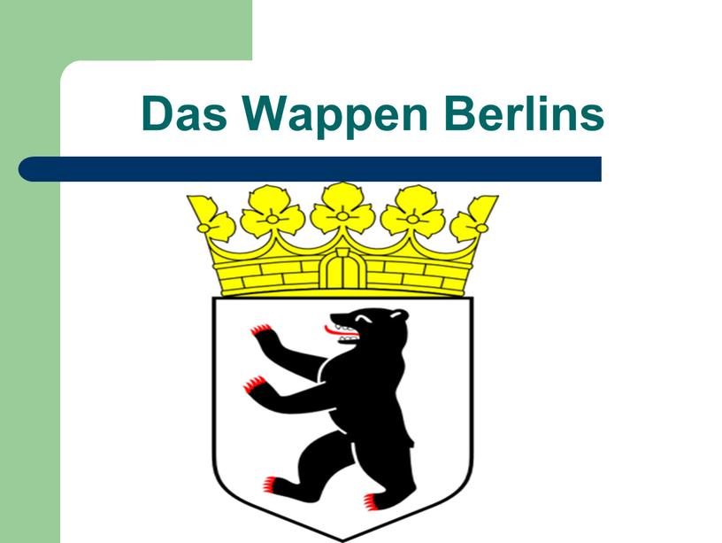 Das Wappen Berlins