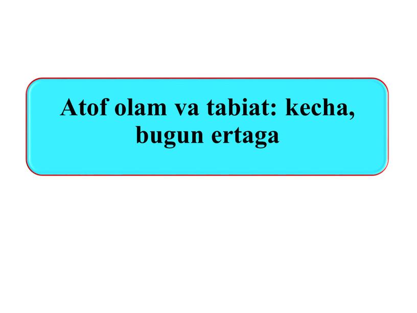 Ekologik muammo – tabiat komponentlarining (tog jinsi, rel'ef, iqlim, suv, havo, o’simlik, hayvonot) rivojini, atrof-muhitni va ekologik tizimni salbiy jihatdan o’zgarishidir.