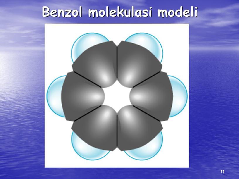 11 Benzol molekulasi modeli