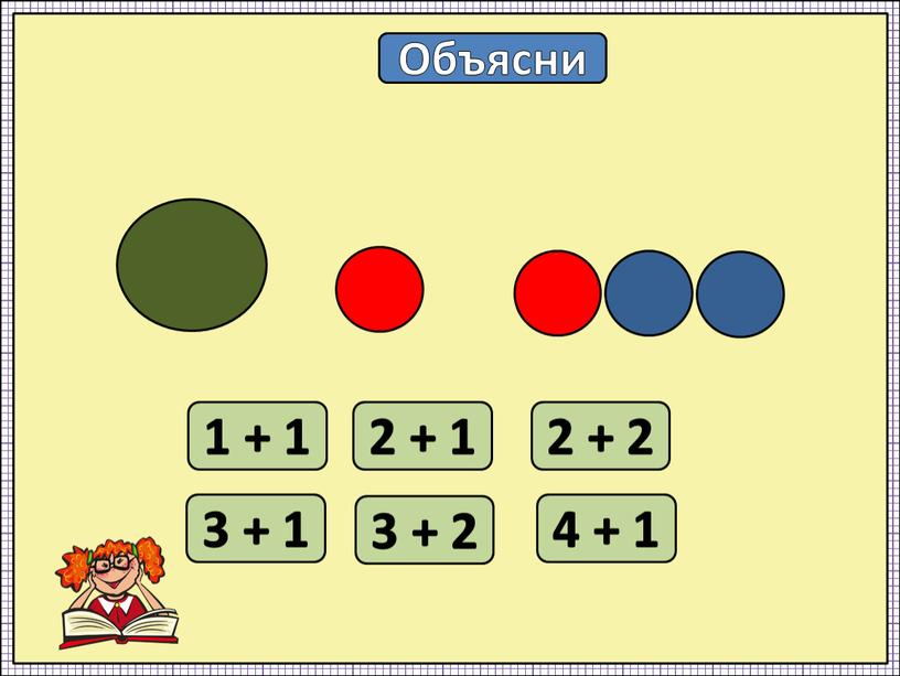 Объясни 1 + 1 3 + 1 2 + 1 3 + 2 2 + 2 4 + 1