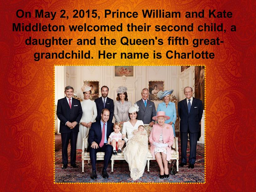 On May 2, 2015, Prince William and