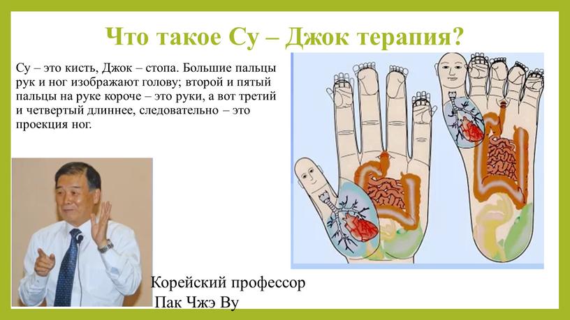 Что такое Су – Джок терапия? Су – это кисть,