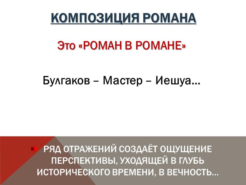 Композиция романа Это «РОМАН В