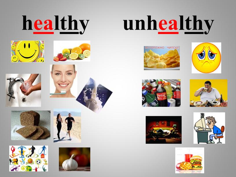 healthy unhealthy