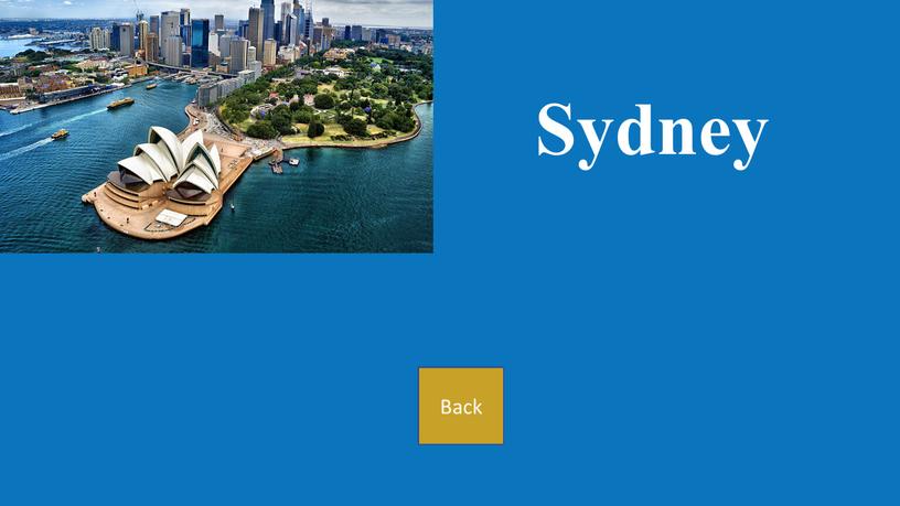 Sydney Back