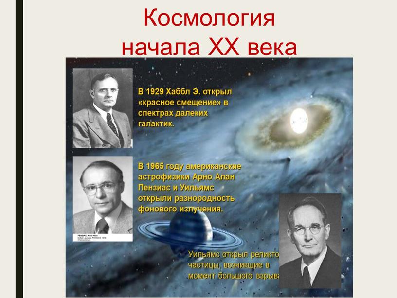 Космология начала XX века