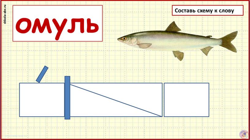 Составь схему к слову омуль