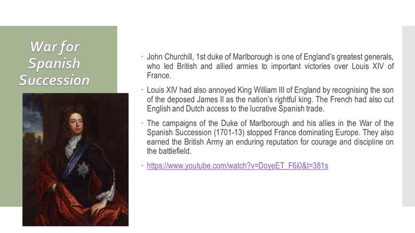 War for Spanish Succession John